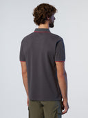 4 | Iron grey | polo-short-sleeve-collar-wstriped-in-contrast-692452