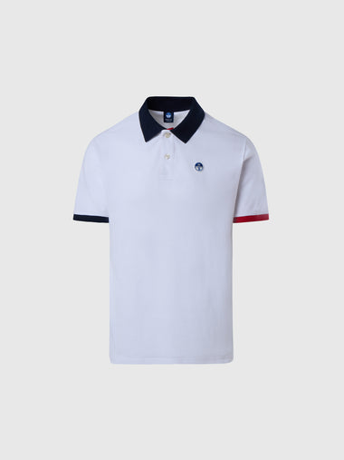 hover | White | polo-short-sleeve-different-combo-colors-cuff-692453