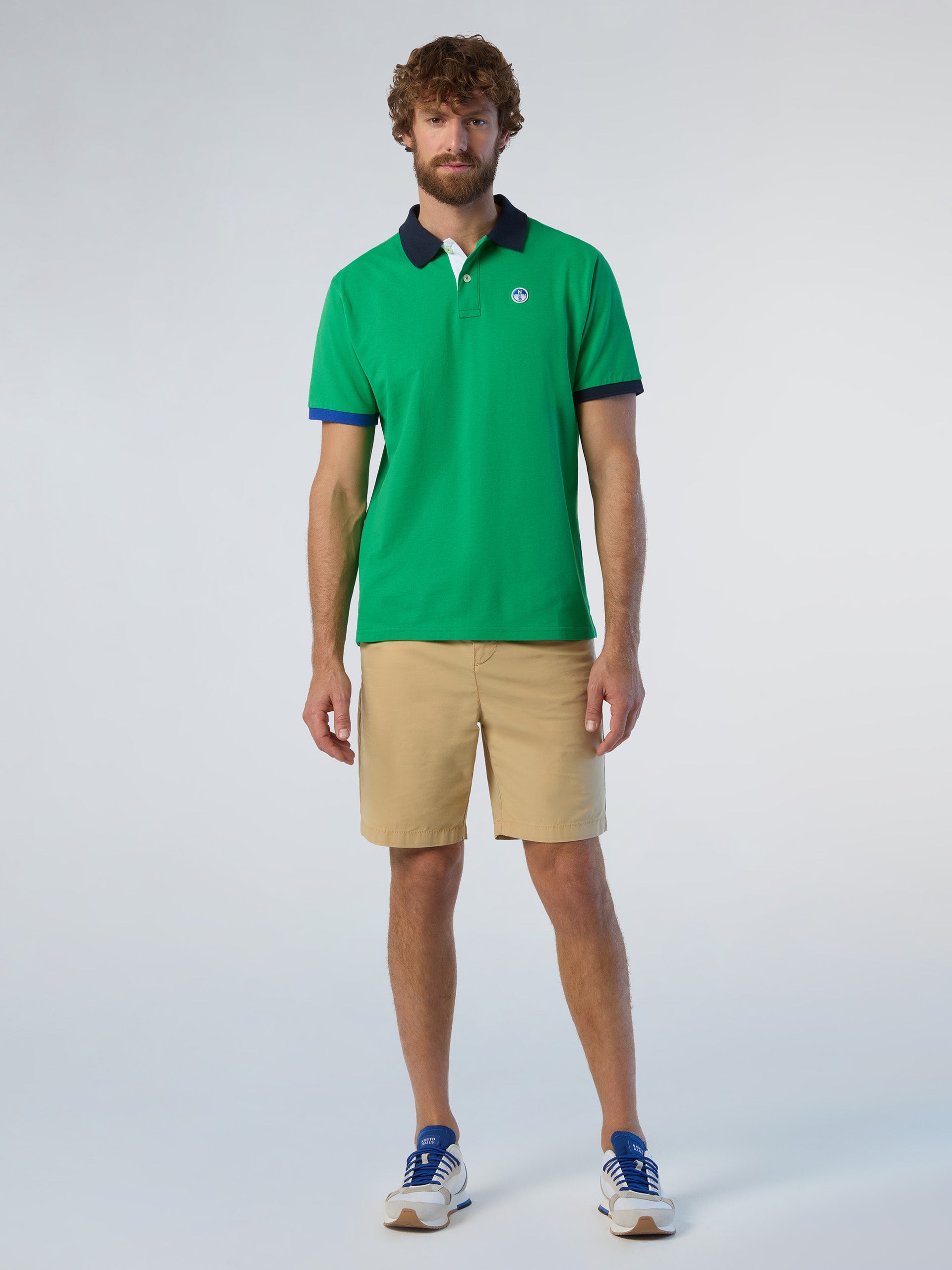 5 | Green bee | polo-short-sleeve-different-combo-colors-cuff-692453