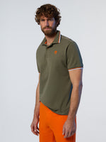 2 | Dusty olive | polo-short-sleeve-wcontrast-shoulder-stitching-692455
