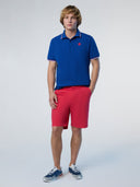 5 | Ocean blue | polo-short-sleeve-wcontrast-shoulder-stitching-692455