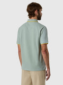 4 | Iceberg green | polo-short-sleeve-collar-wstriped-in-contrast-692464