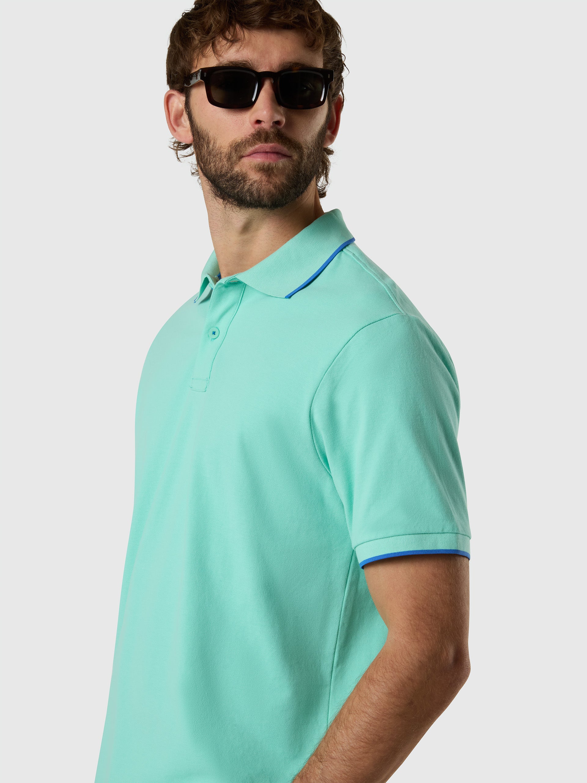2 | Cabbage | polo-short-sleeve-collar-wstriped-in-contrast-692464