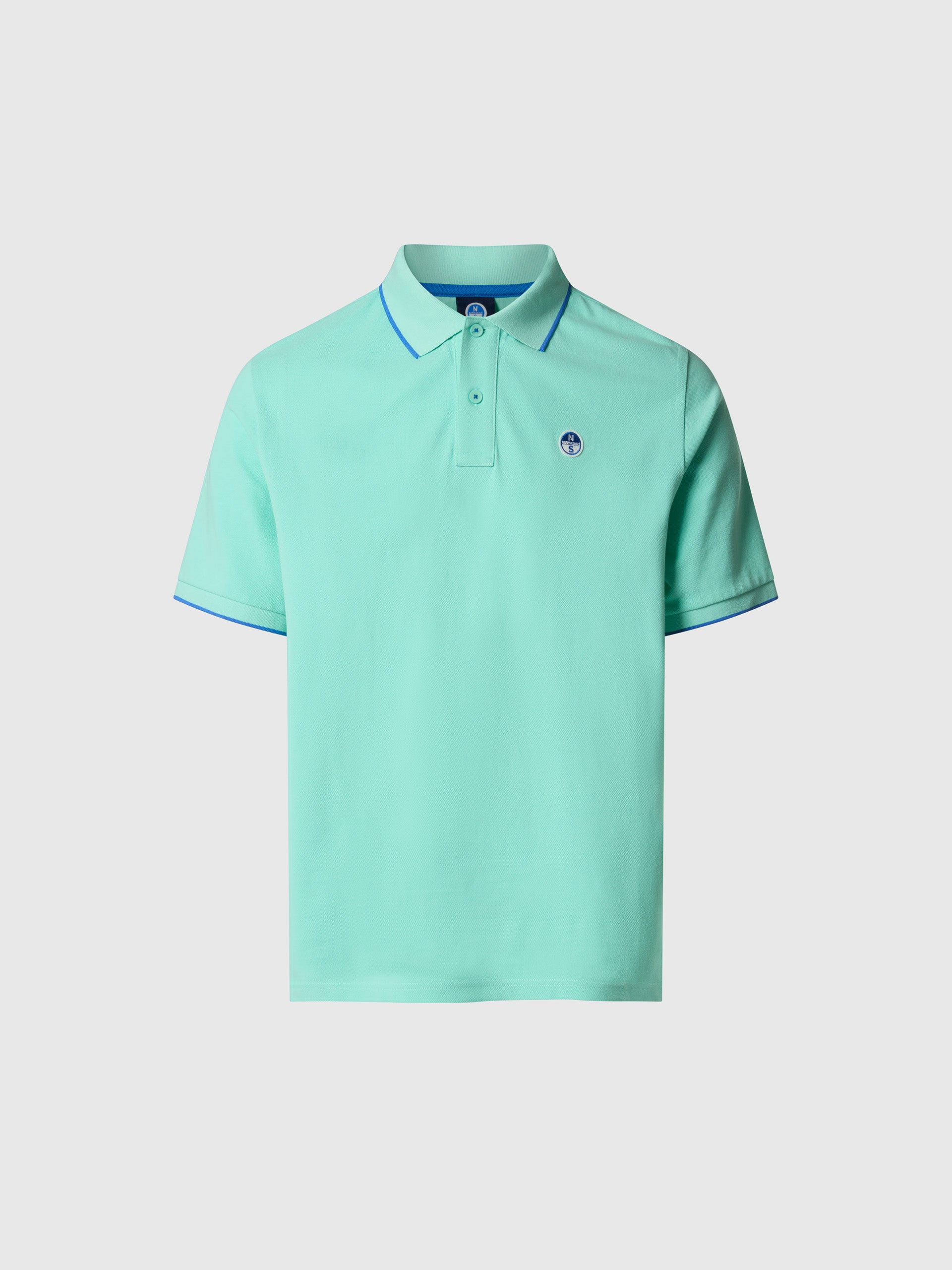 hover | Cabbage | polo-short-sleeve-collar-wstriped-in-contrast-692464
