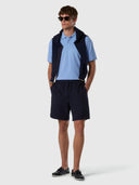5 | Light blue | polo-short-sleeve-collar-wstriped-in-contrast-692464