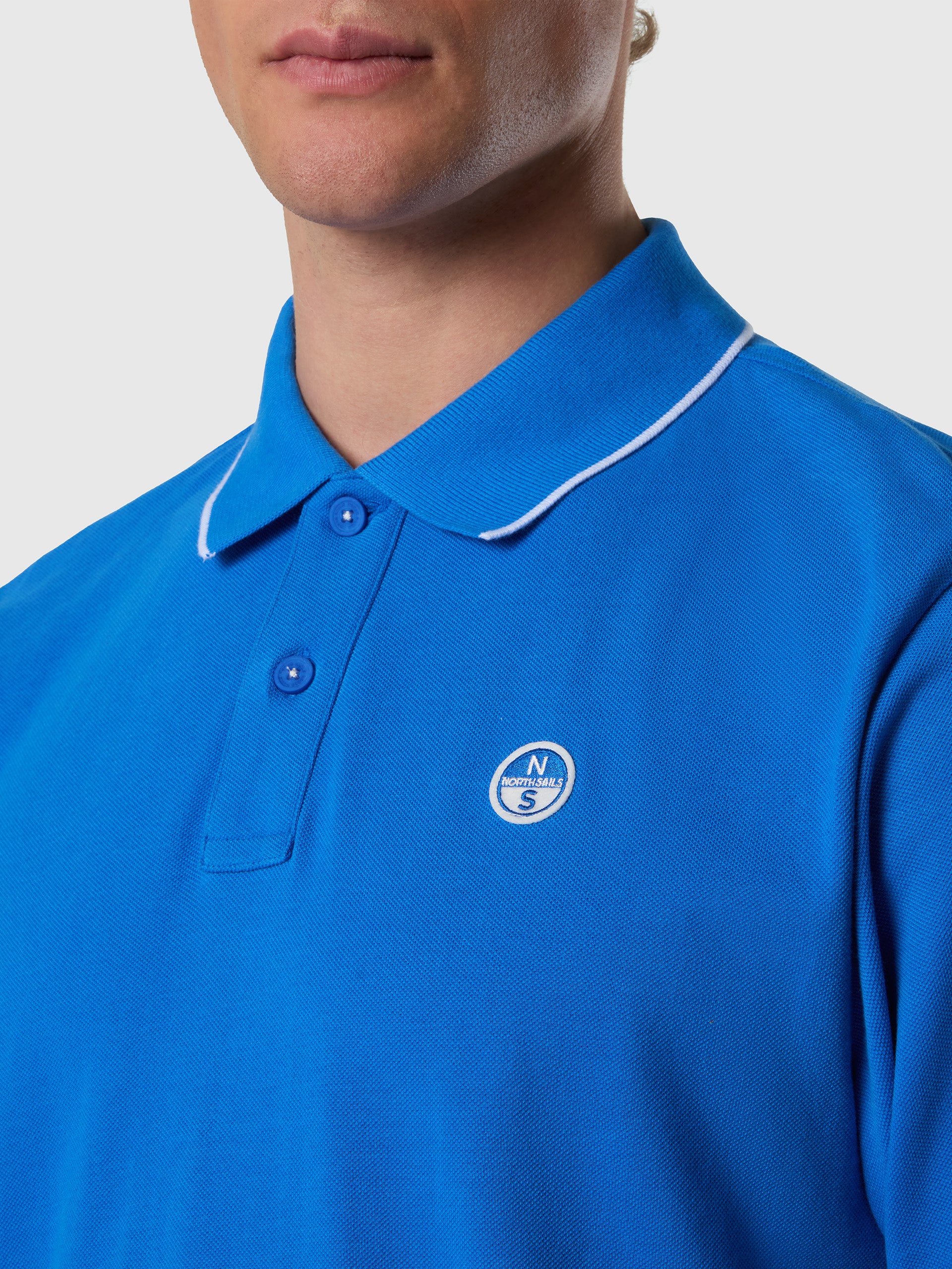 6 | Palace blue | polo-short-sleeve-collar-wstriped-in-contrast-692464