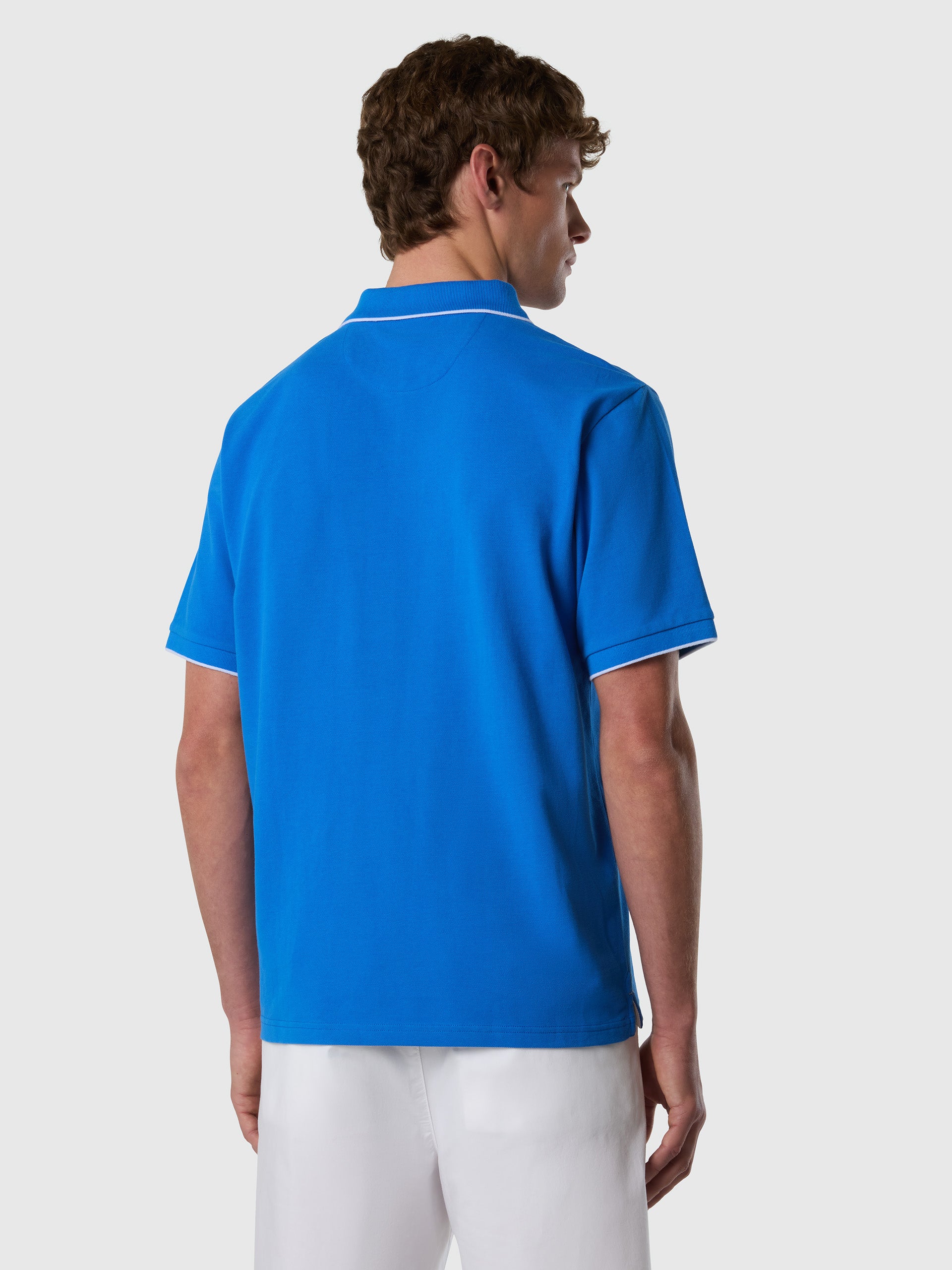 4 | Palace blue | polo-short-sleeve-collar-wstriped-in-contrast-692464