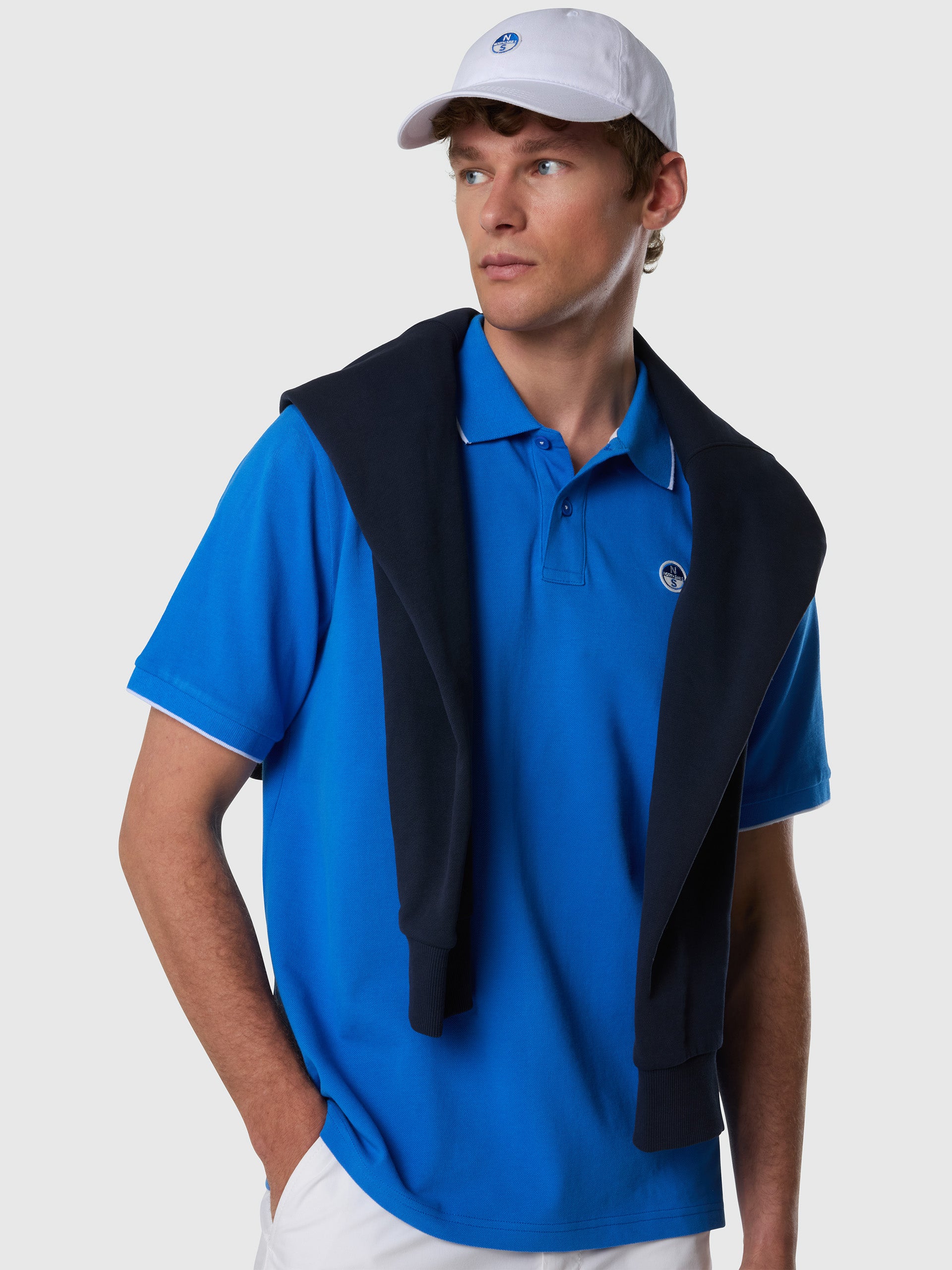 2 | Palace blue | polo-short-sleeve-collar-wstriped-in-contrast-692464