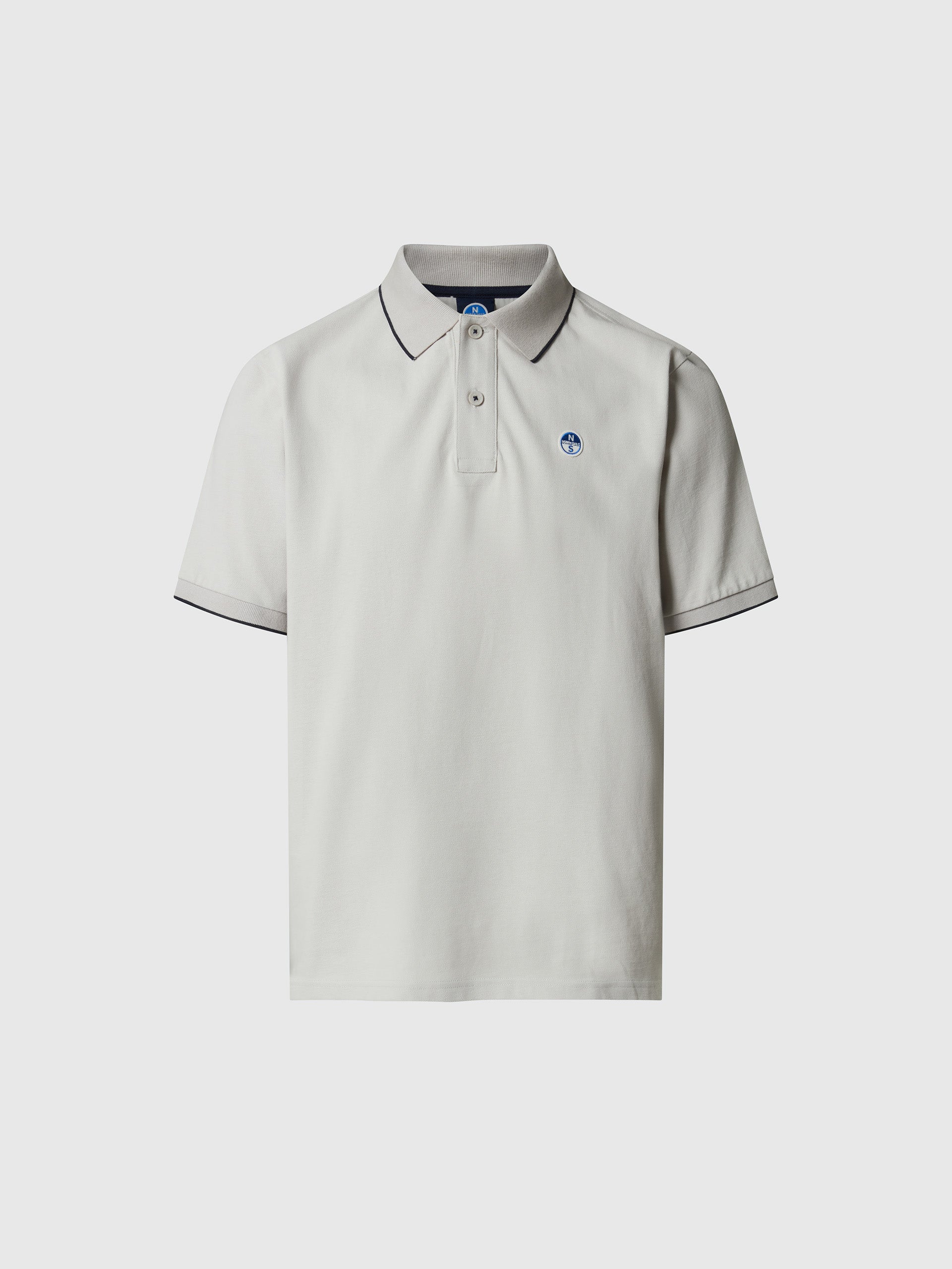 hover | Grey violet | polo-short-sleeve-collar-wstriped-in-contrast-692464