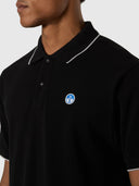 6 | Black | polo-short-sleeve-collar-wstriped-in-contrast-692464