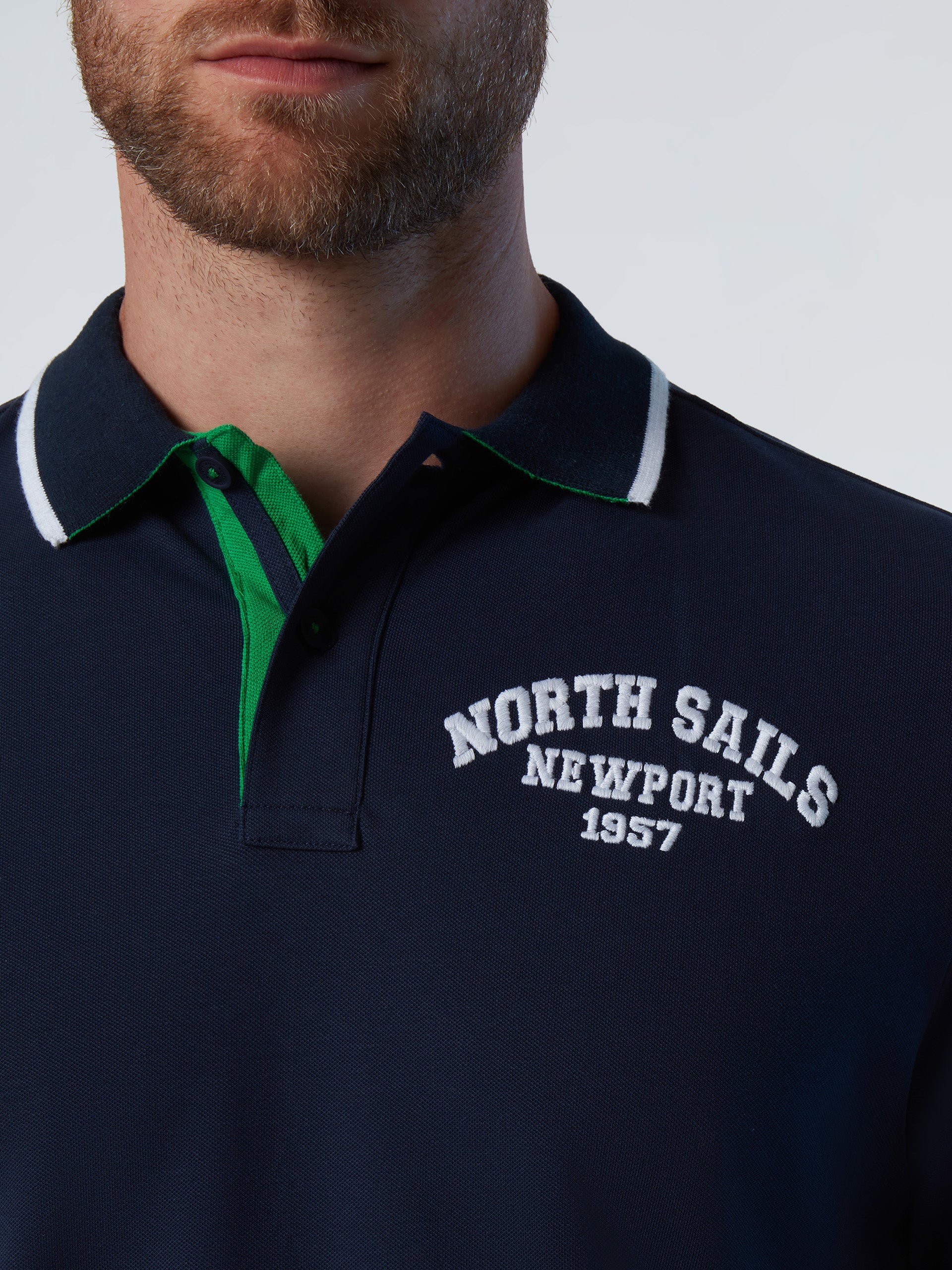 6 | Navy blue | polo-short-sleeve-wembroidery-692468