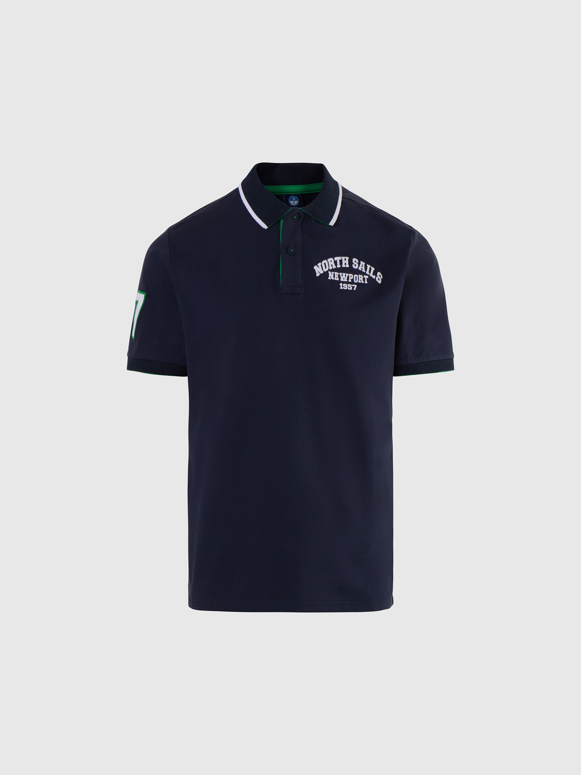 hover | Navy blue | polo-short-sleeve-wembroidery-692468