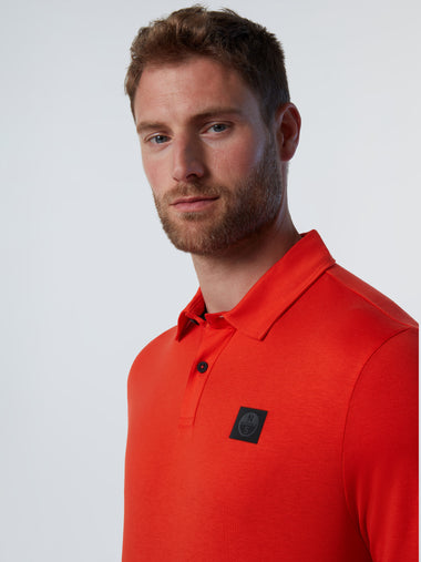 2 | Bright orange | polo-short-sleeve-cottontencel-jersey-692472
