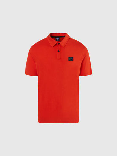 hover | Bright orange | polo-short-sleeve-cottontencel-jersey-692472