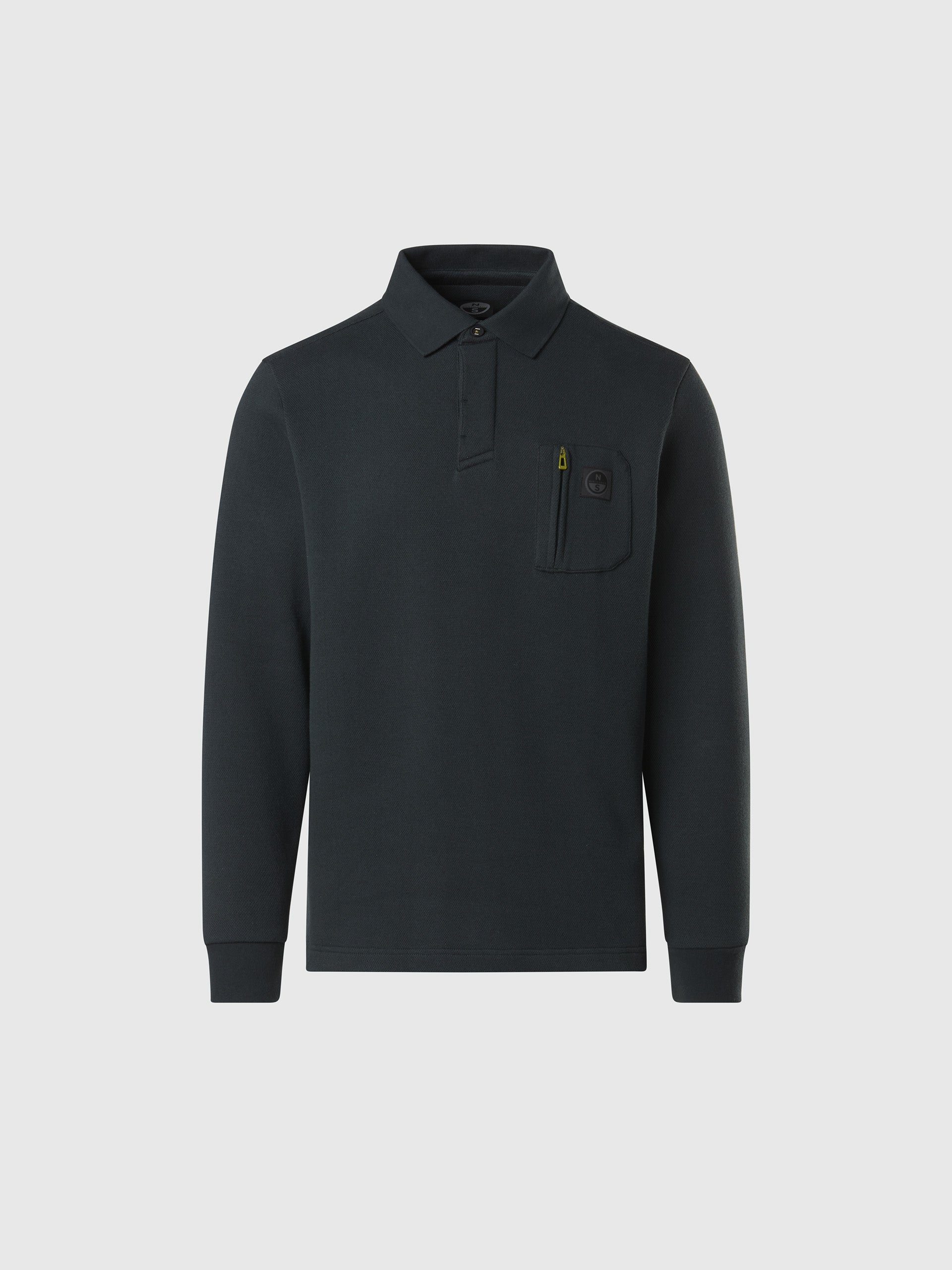 Long-sleeved polo shirt with logo collar | North Sails