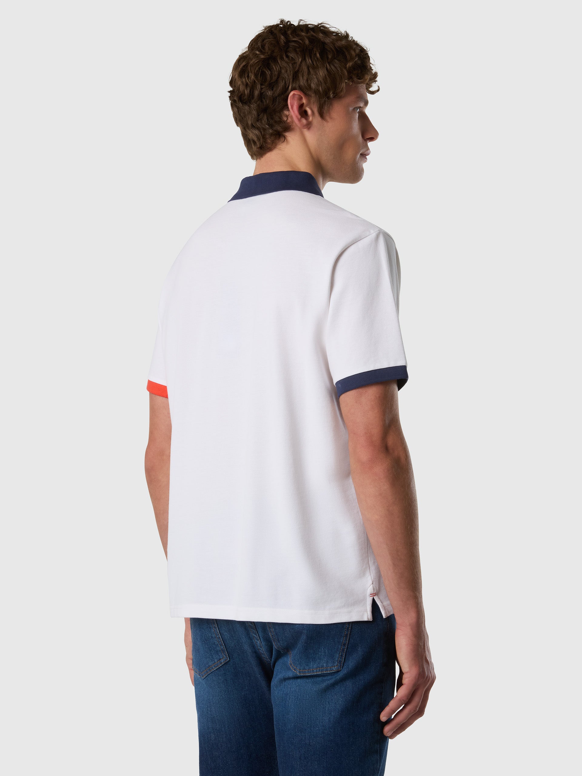 Polo shirt with mismatch cuffs | North Sails