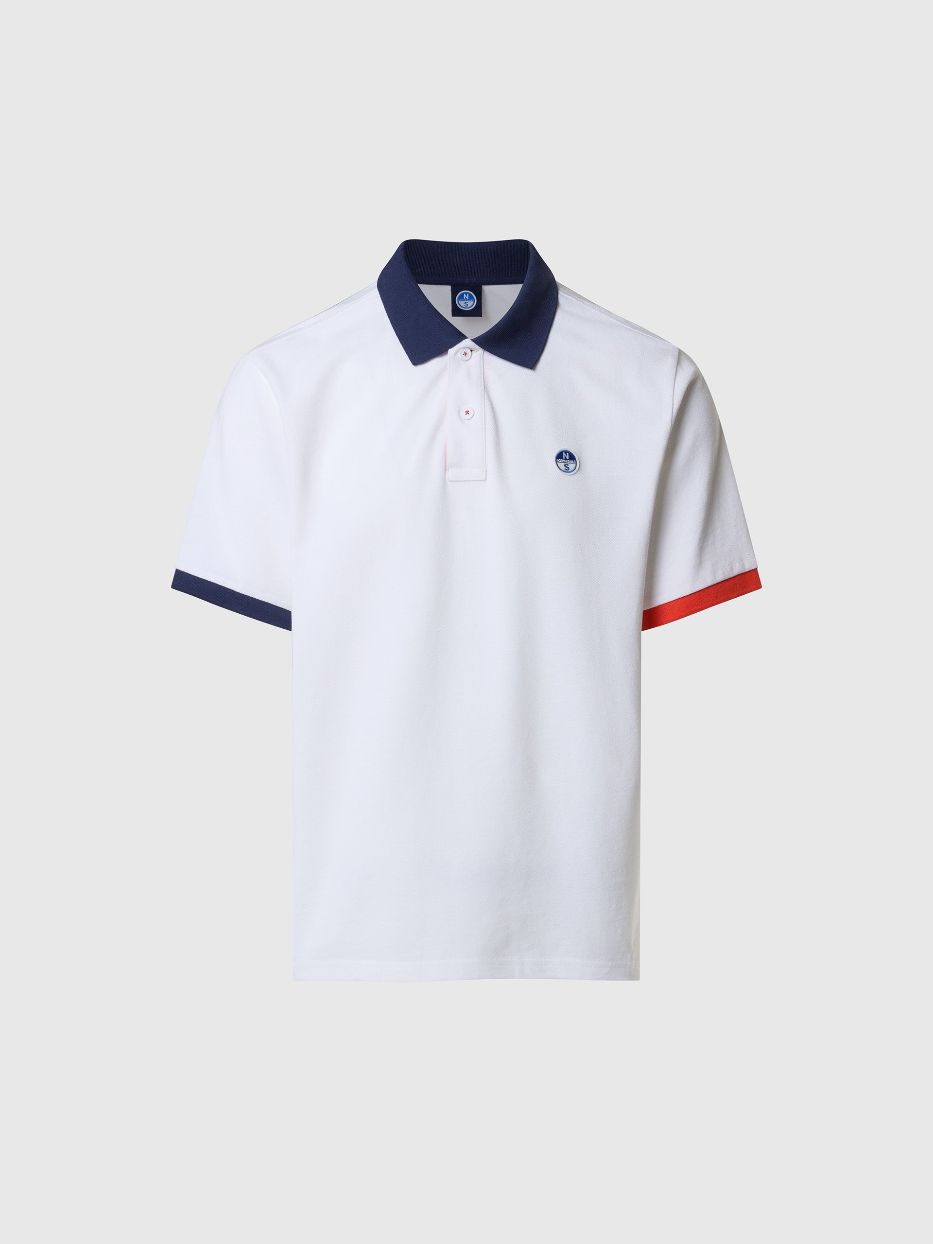 Polo shirt with mismatch cuffs | North Sails