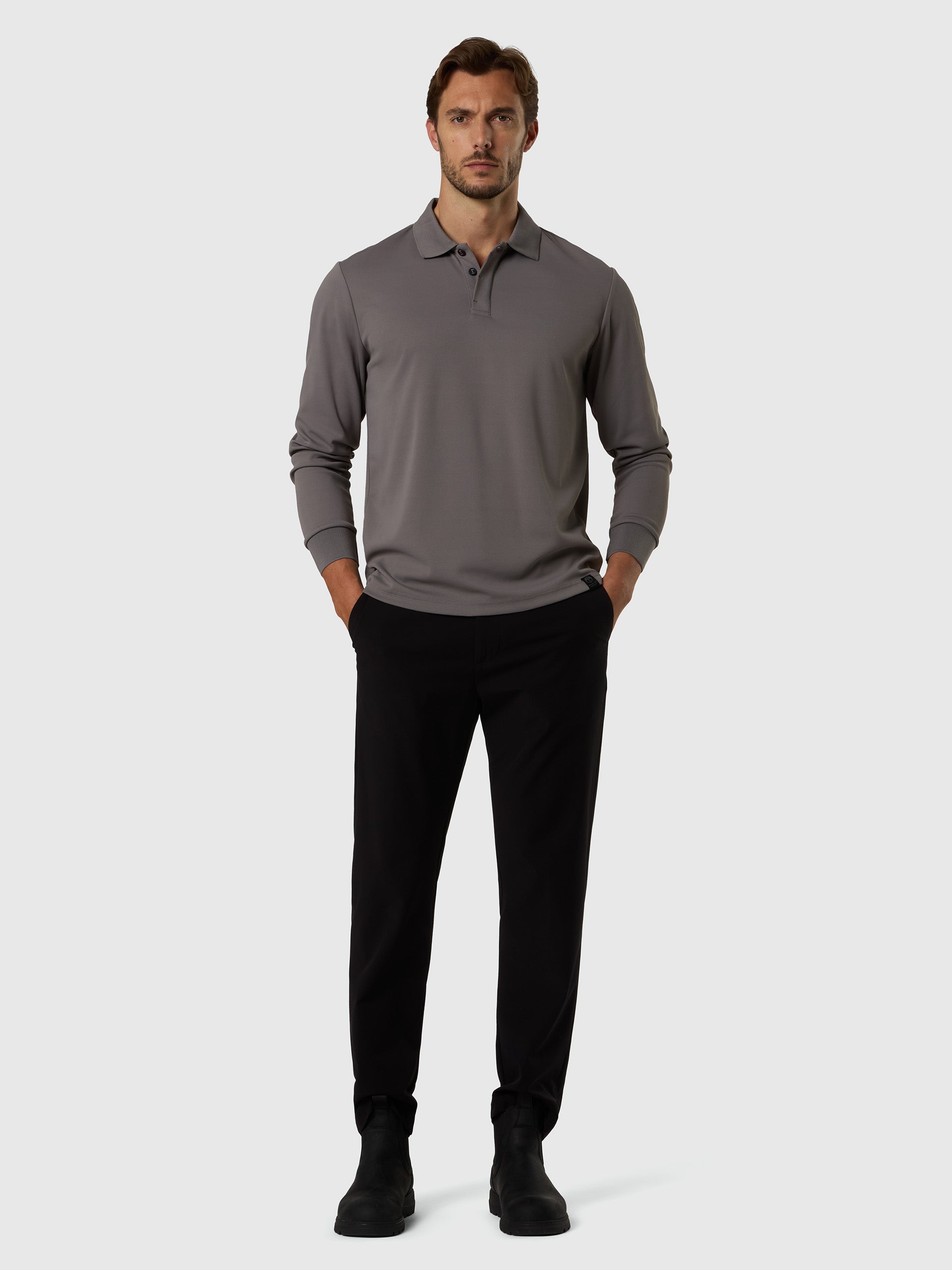 COOLMAX® long-sleeved polo shirt | North Sails