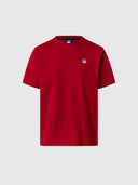 hover | Red dahlia | t-shirt-short-sleeve-basic-bollo-692970-2