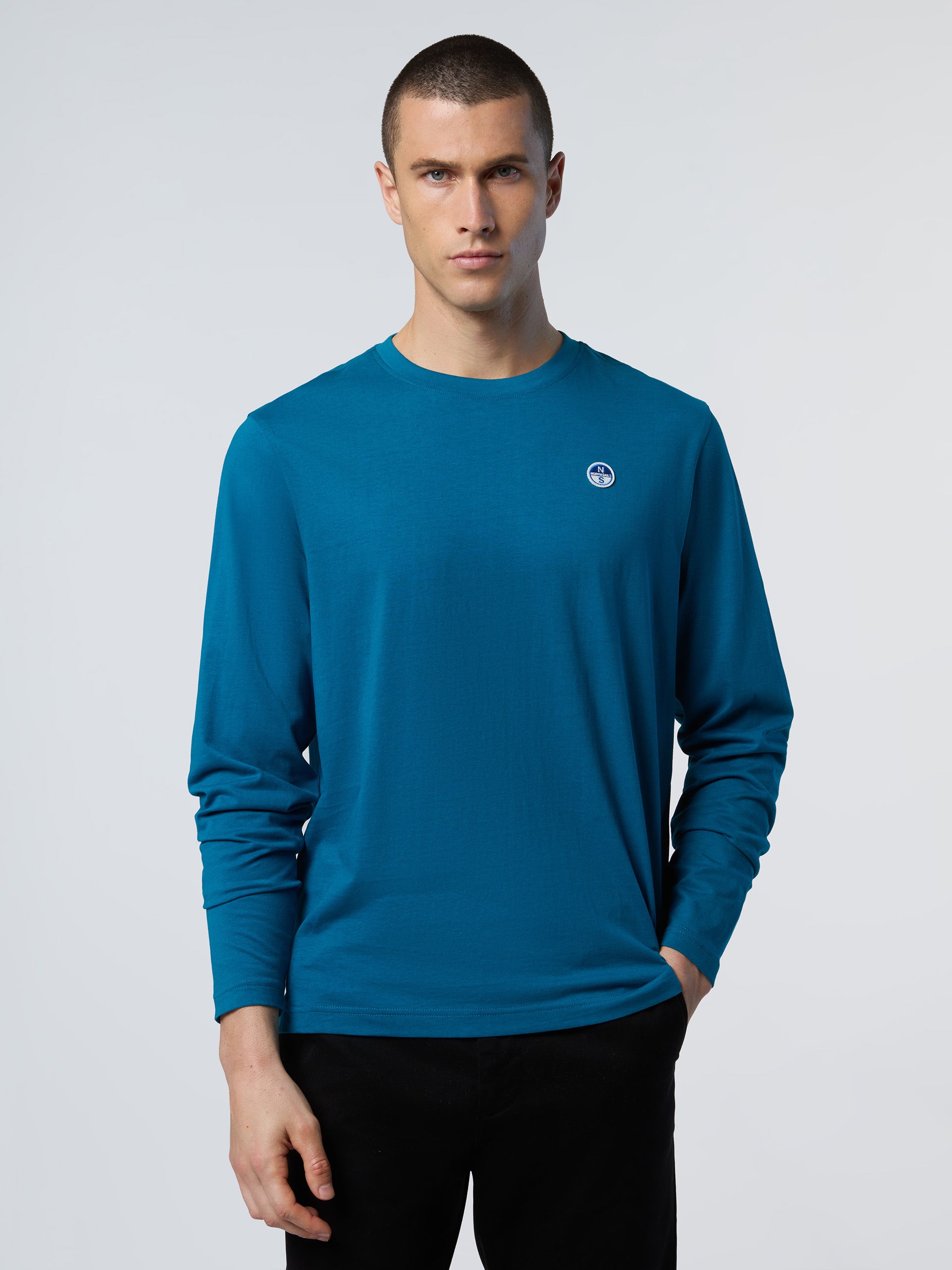 Long-sleeved T-shirt with logo patch | North Sails