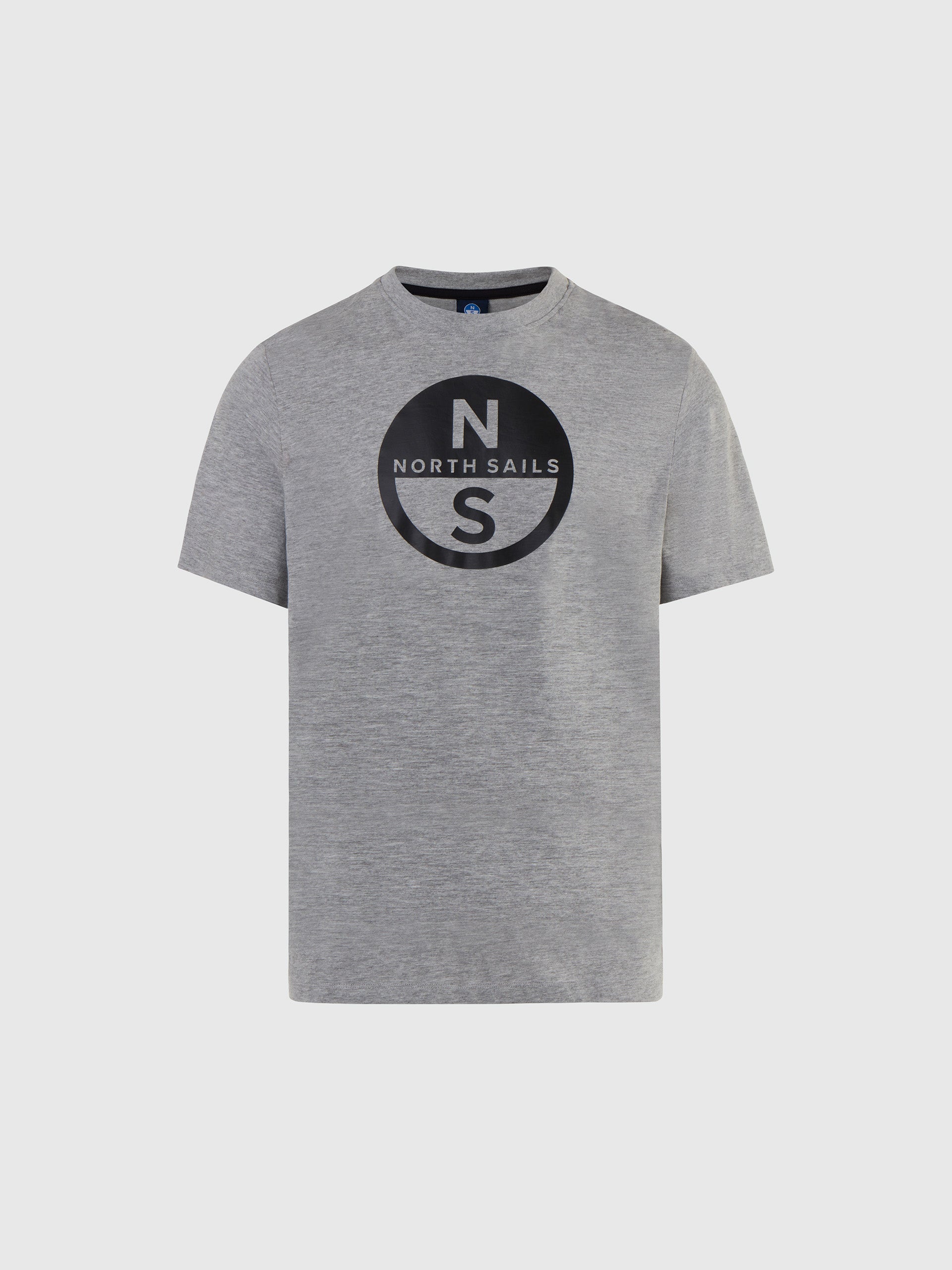 hover | Grey melange | basic-t-shirt-short-sleeve-692972