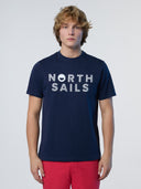1 | Navy blue | t-shirt-short-sleeve-line-print-692973