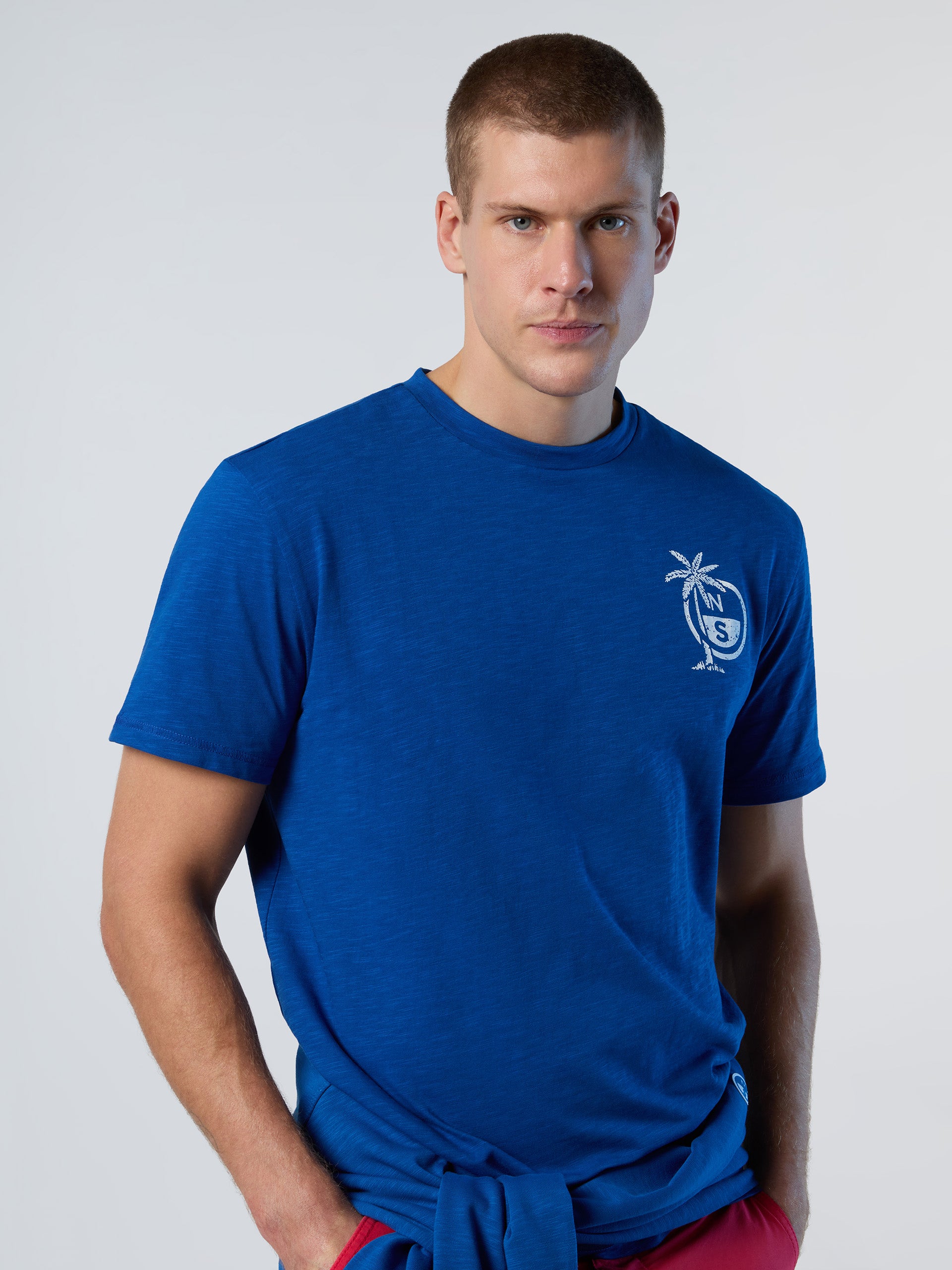 2 | Ocean blue | t-shirt-short-sleeve-slub-jersey-692987