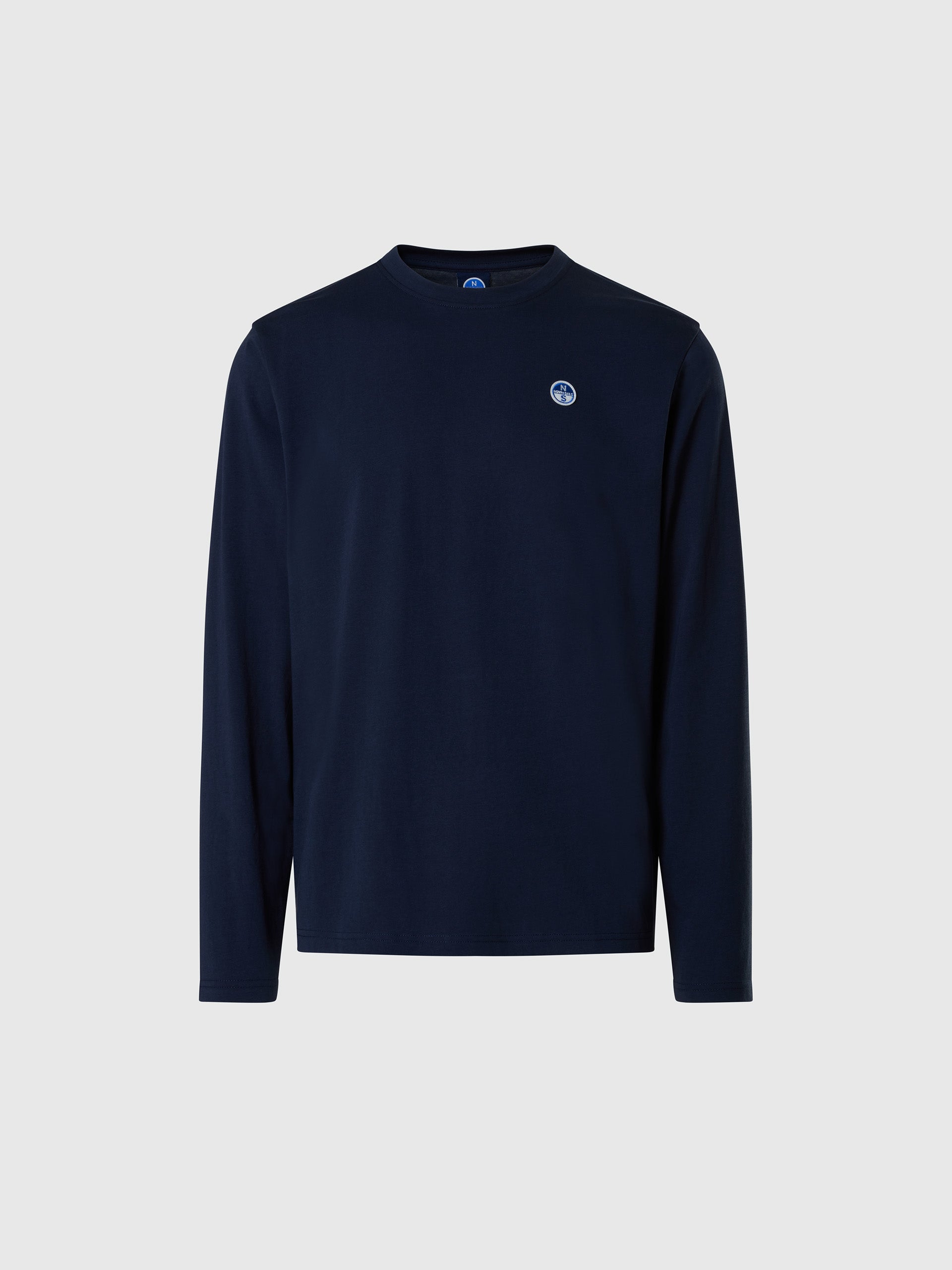 hover | Navy blue | basic-bollo-t-shirt-long-sleeve-692989