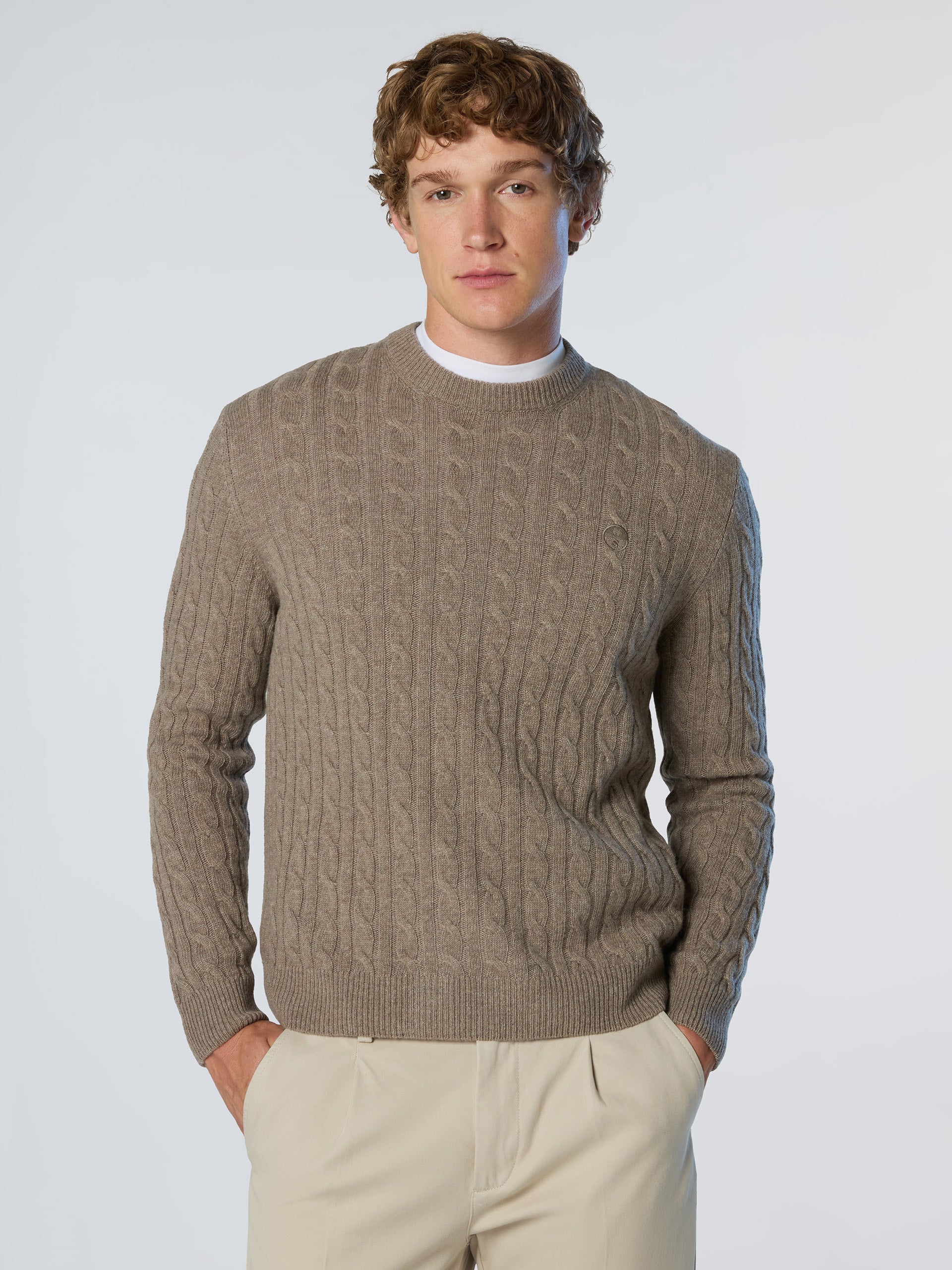 トップス 7GG CREW NECK KNIT Cable-knit crew-neck sweater | North Sails