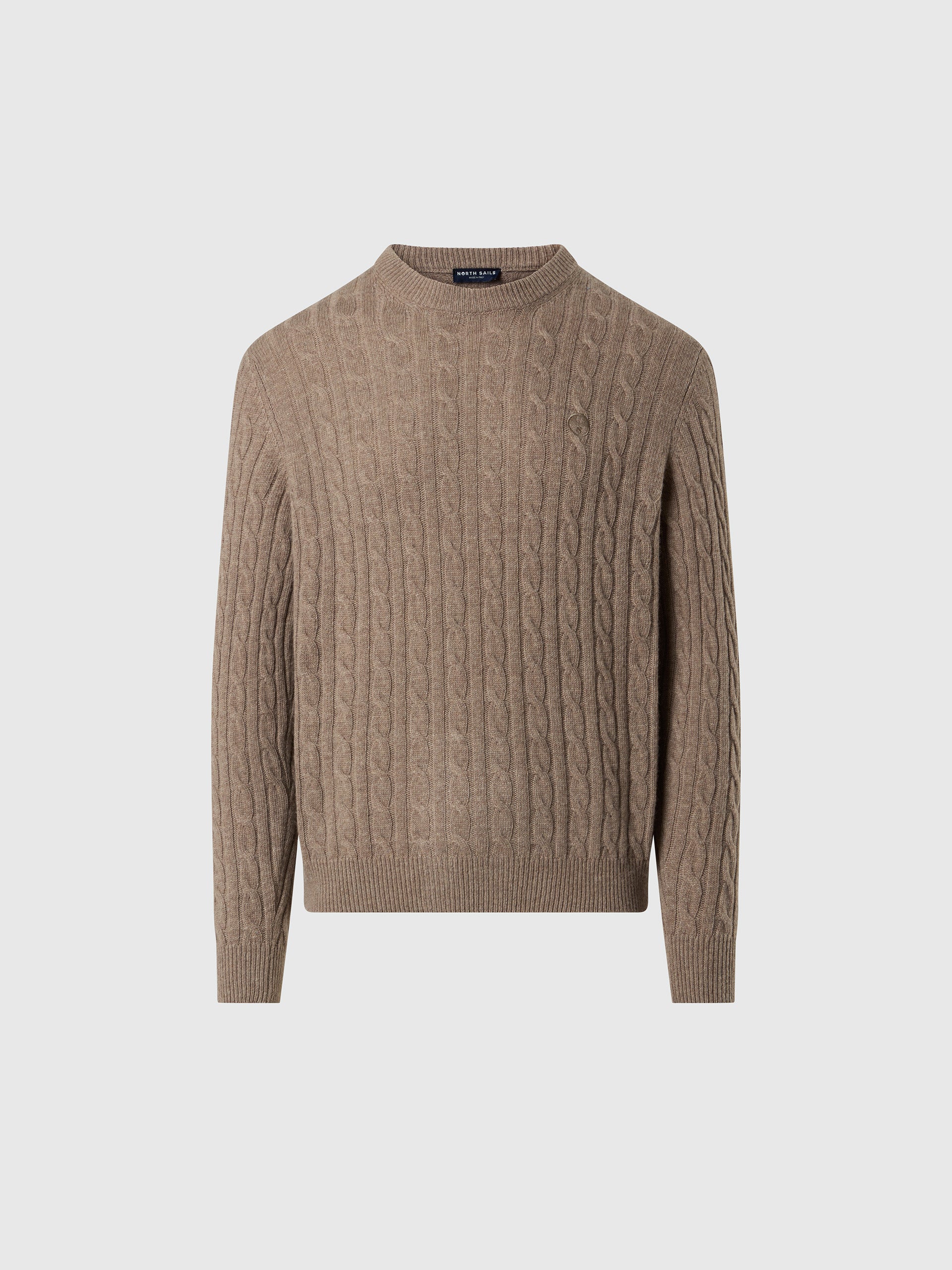 hover | Fossil melange | crewneck-7gg-knitwear-699145