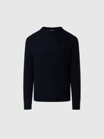 hover | Navy blue | crewneck-7gg-knitwear-699145
