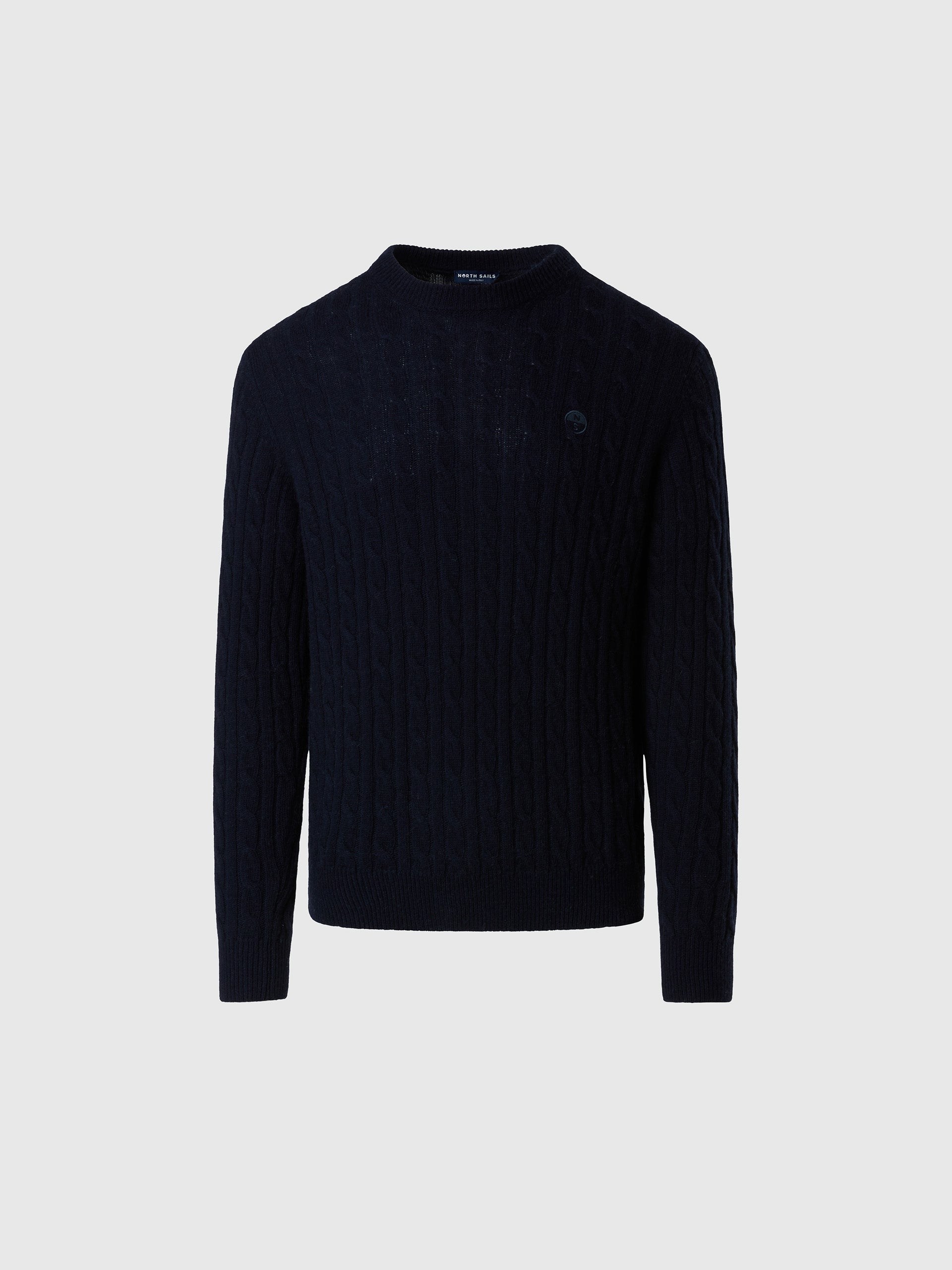 hover | Navy blue | crewneck-7gg-knitwear-699145