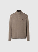 hover | Fossil melange | half-buttons-7gg-knitwear-699146