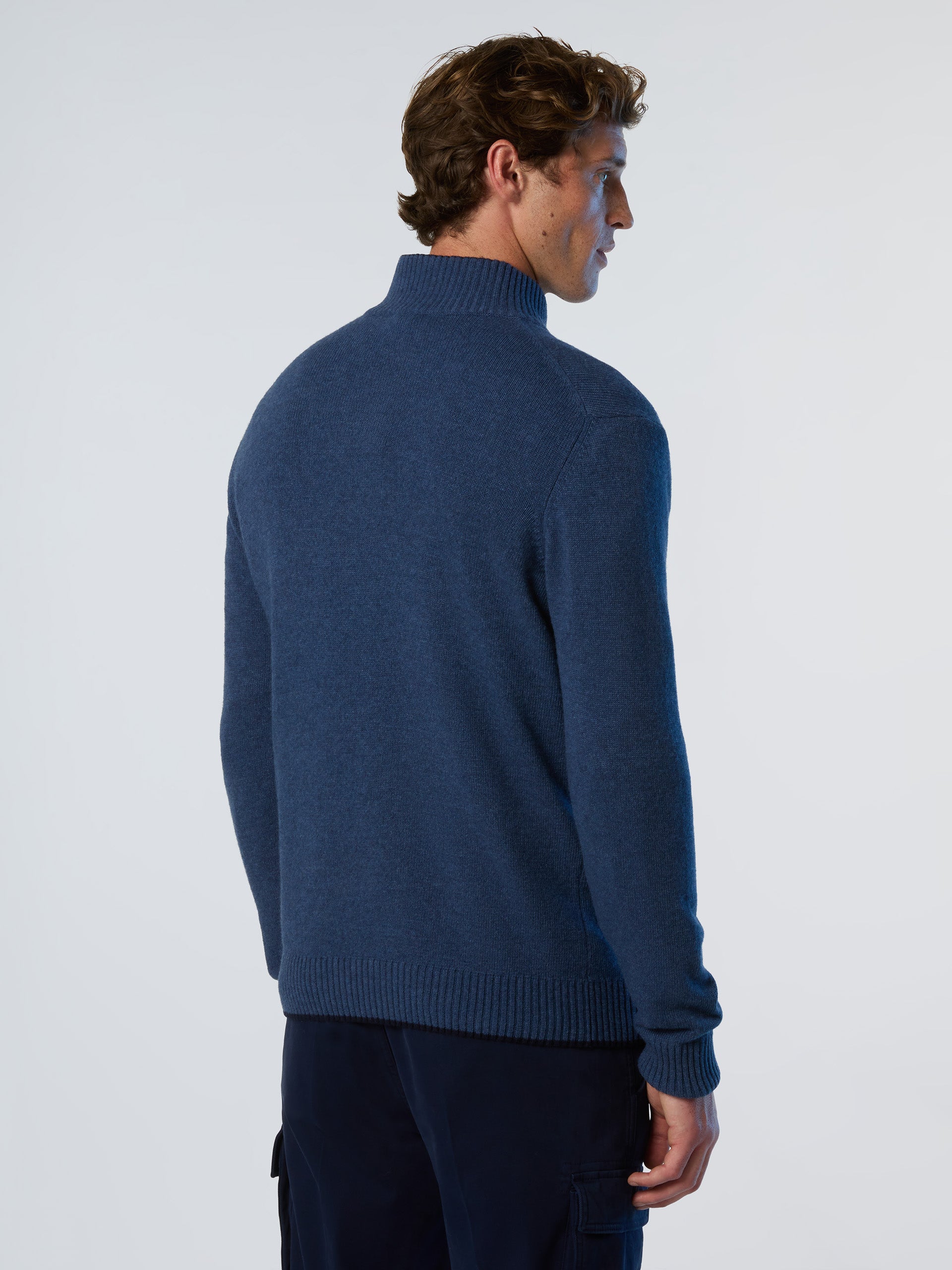 4 | China blue melange | half-buttons-7gg-knitwear-699146