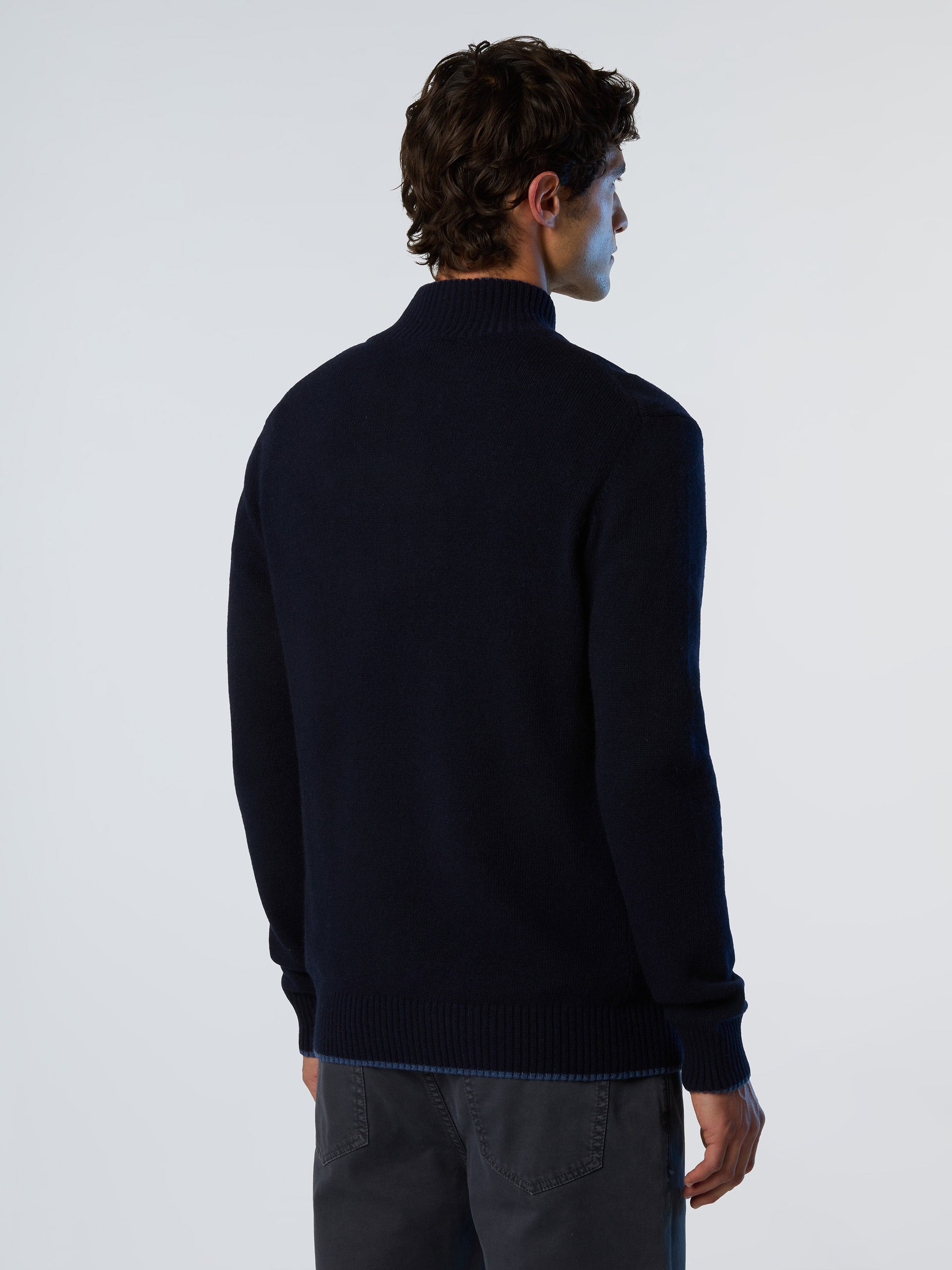 4 | Navy blue | half-buttons-7gg-knitwear-699146
