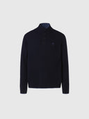 hover | Navy blue | half-buttons-7gg-knitwear-699146