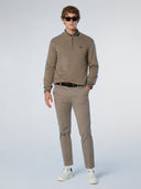 5 | Fossil melange | hald-zip-12gg-knitwear-699148
