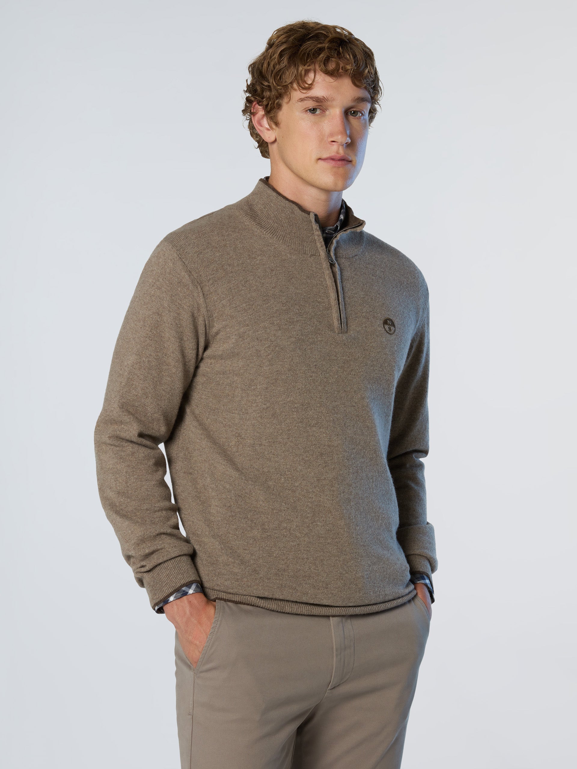 ネーヌー Cashmere blend half-zip sweater | North Sails