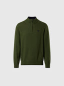 hover | Ivy green | hald-zip-12gg-knitwear-699148