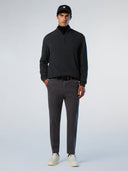 5 | Dark grey melange | hald-zip-12gg-knitwear-699148