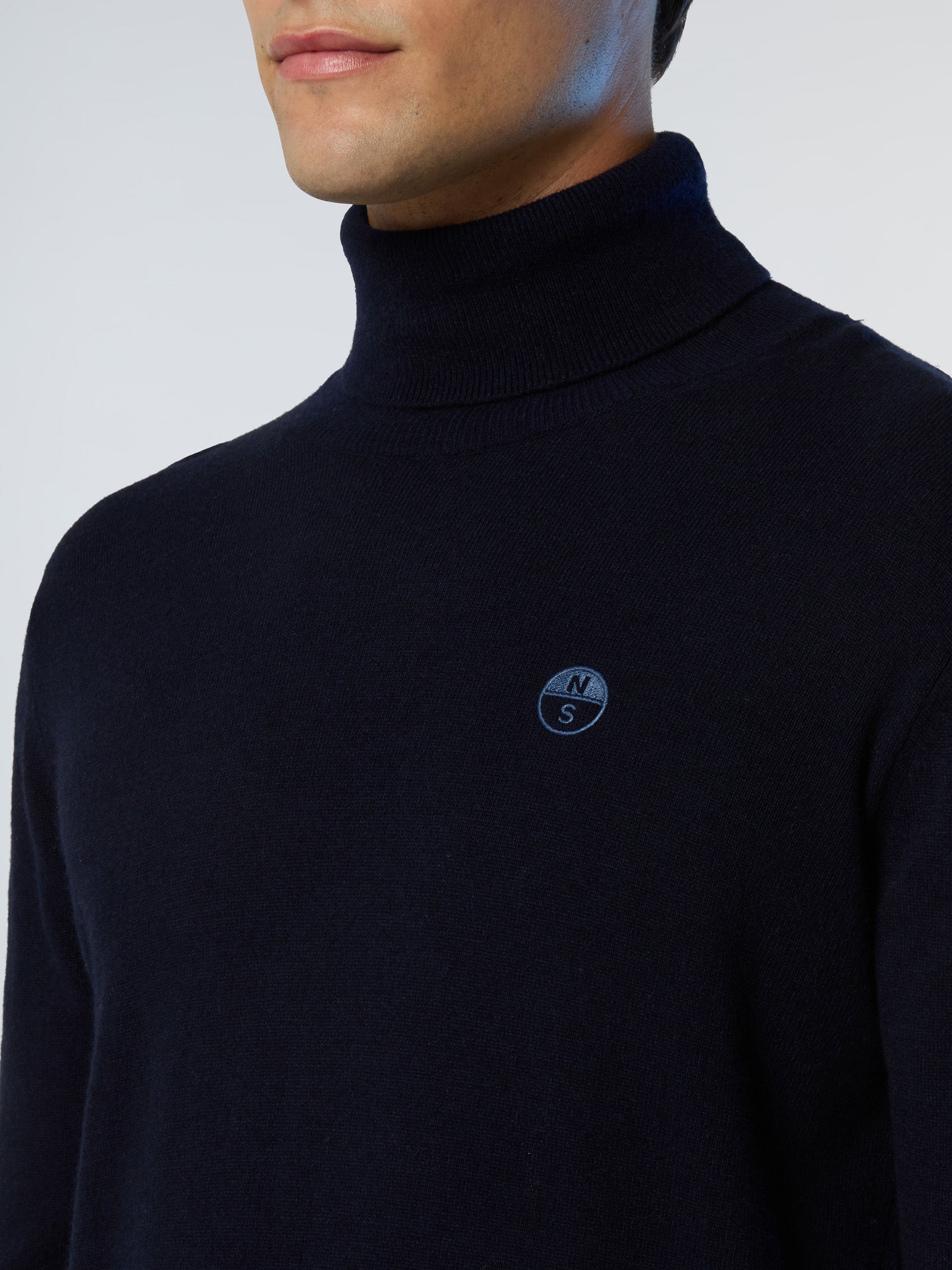 6 | Navy blue | turtle-neck-12gg-knitwear-699149