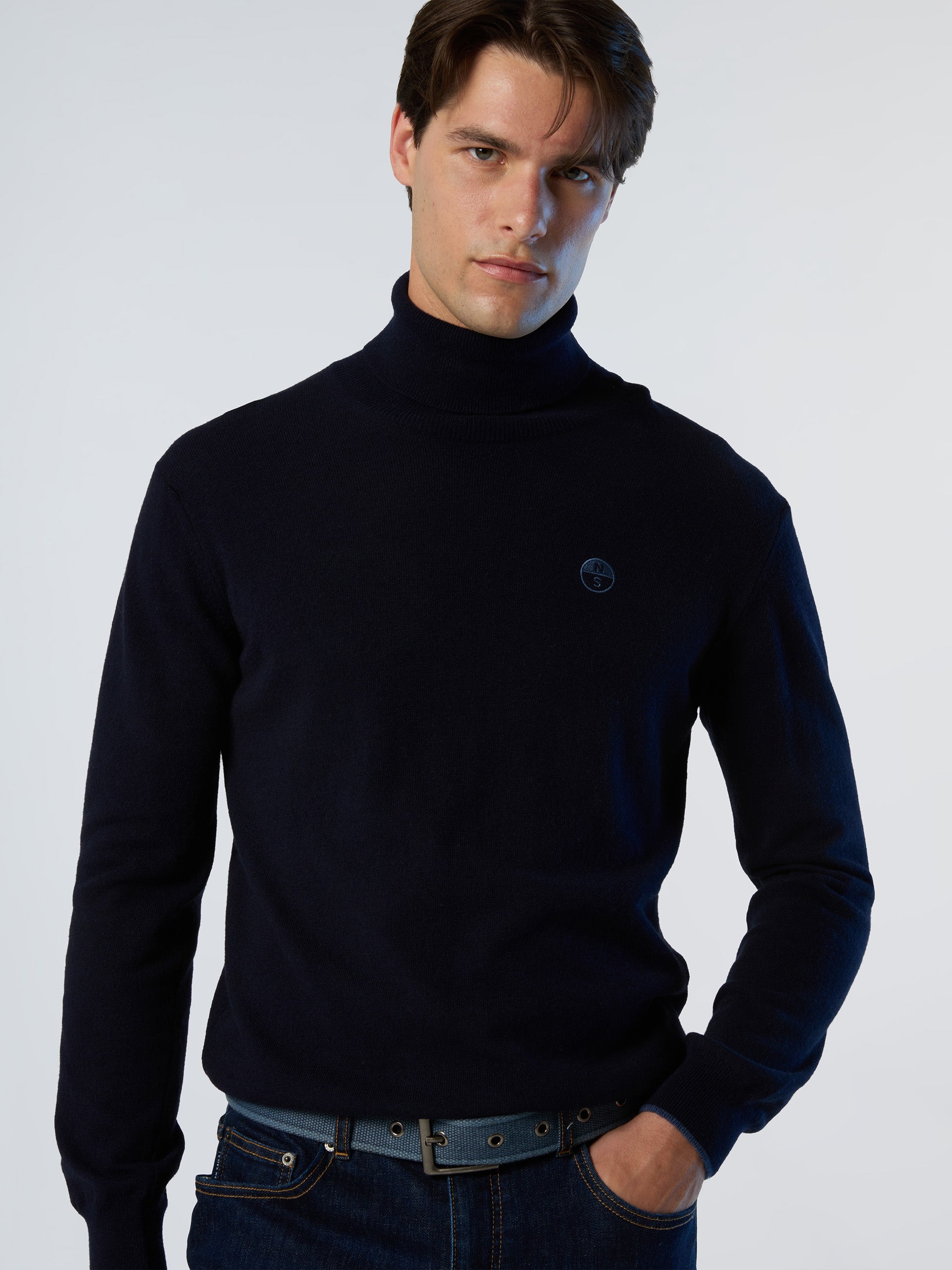 2 | Navy blue | turtle-neck-12gg-knitwear-699149