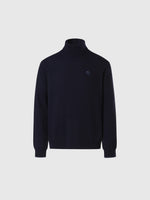 hover | Navy blue | turtle-neck-12gg-knitwear-699149