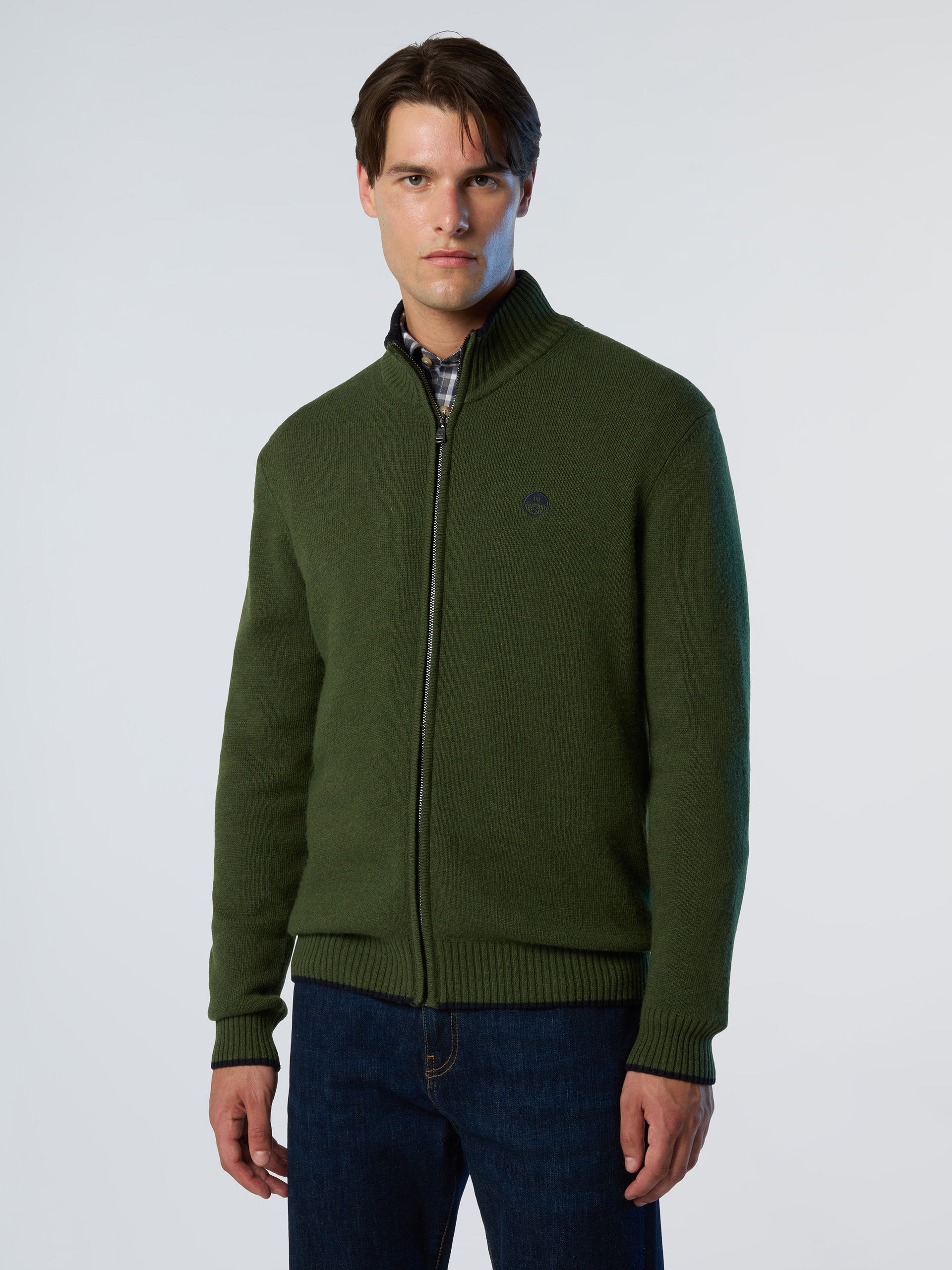 1 | Ivy green | full-zip-7gg-knitwear-699154
