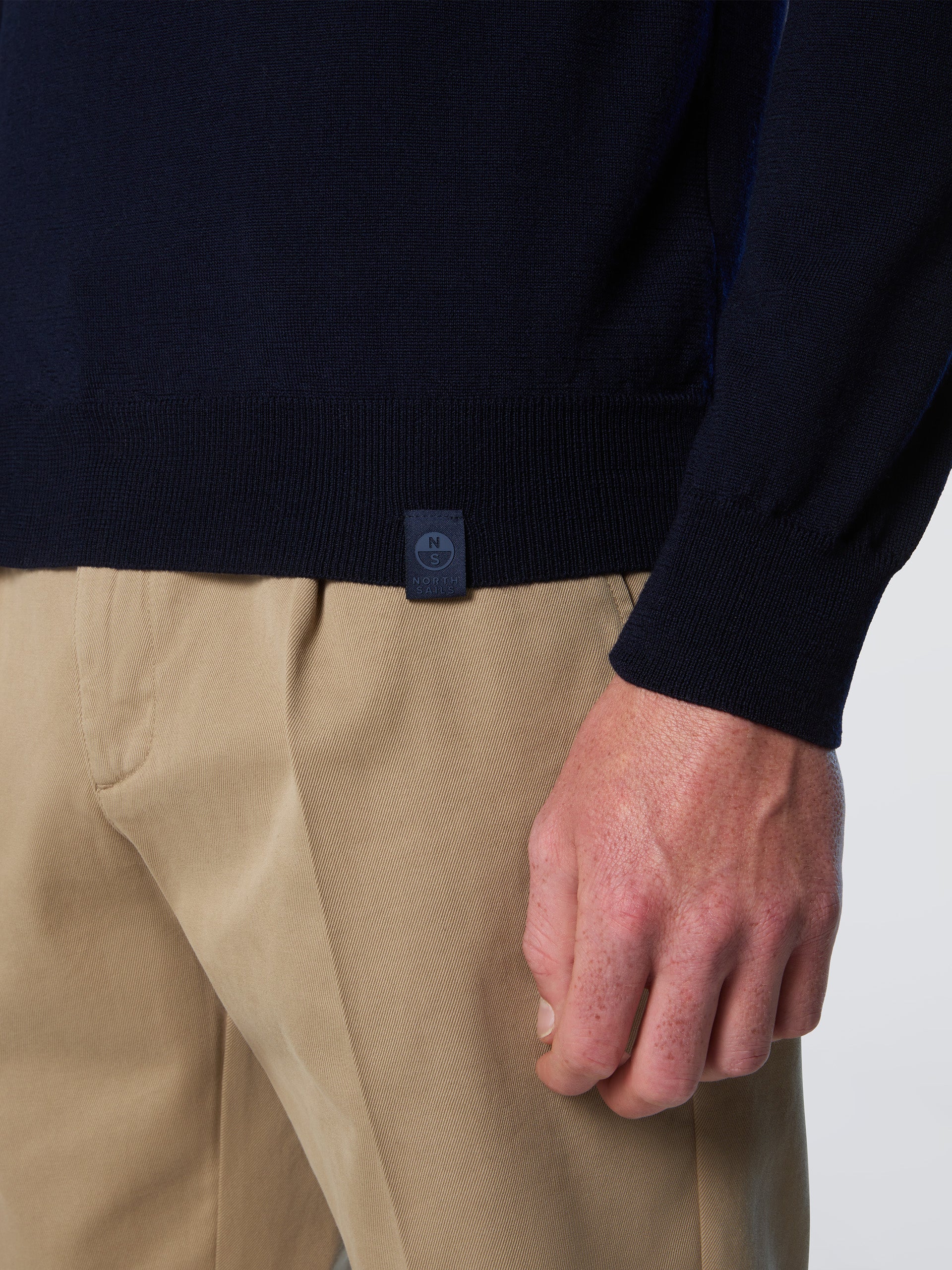 6 | Navy blue | crewneck-12gg-knitwear-699156