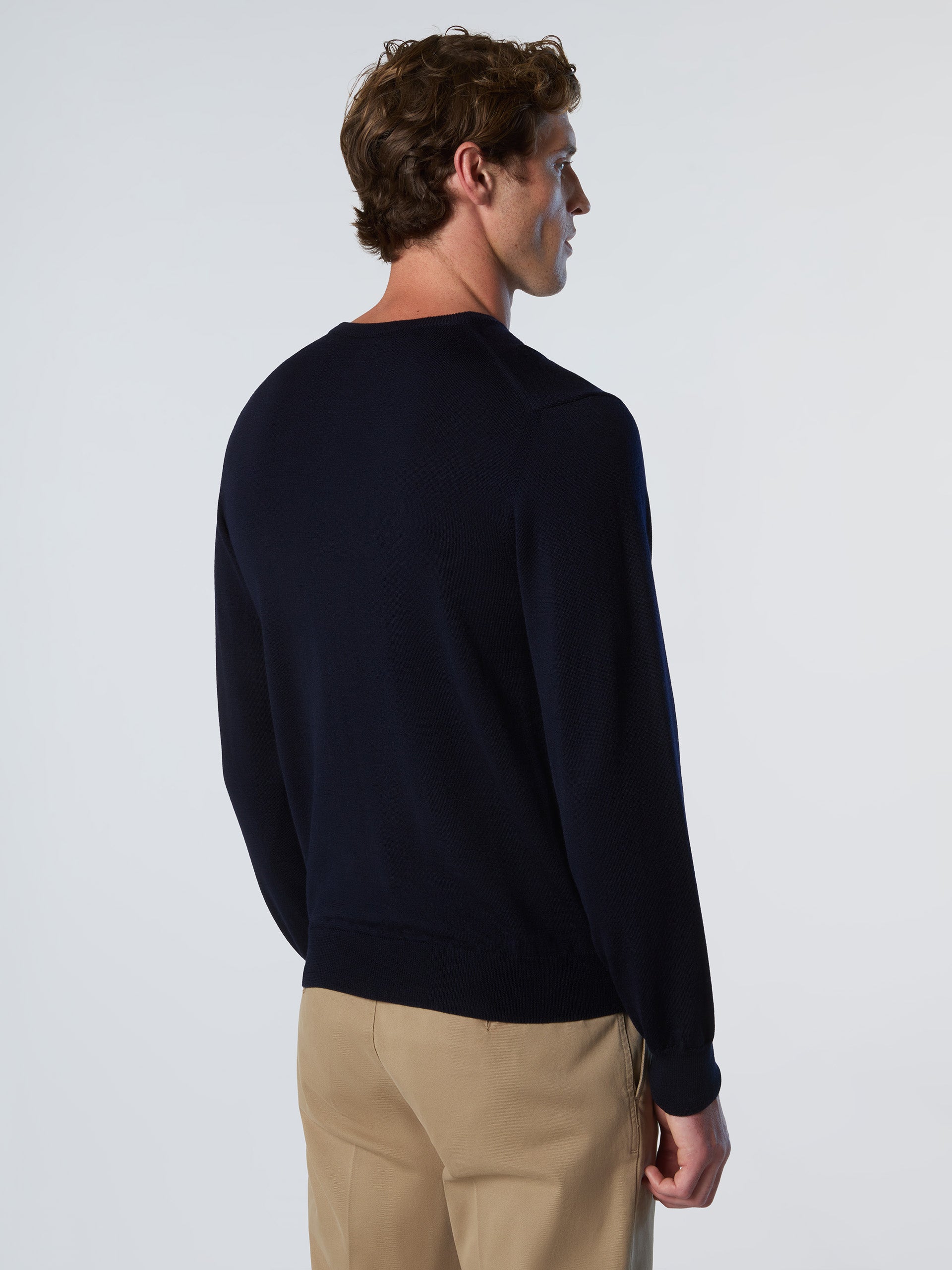 4 | Navy blue | crewneck-12gg-knitwear-699156