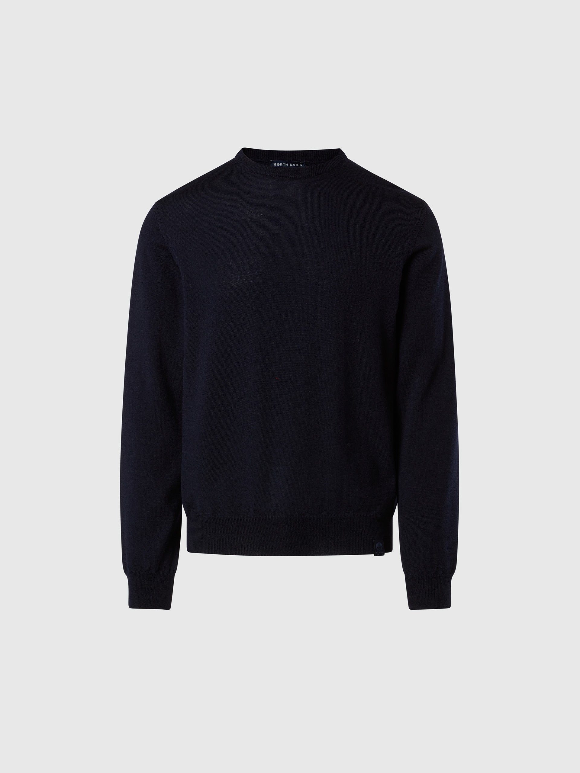 hover | Navy blue | crewneck-12gg-knitwear-699156