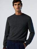 2 | Dark grey melange | crewneck-12gg-knitwear-699156