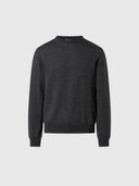 hover | Dark grey melange | crewneck-12gg-knitwear-699156