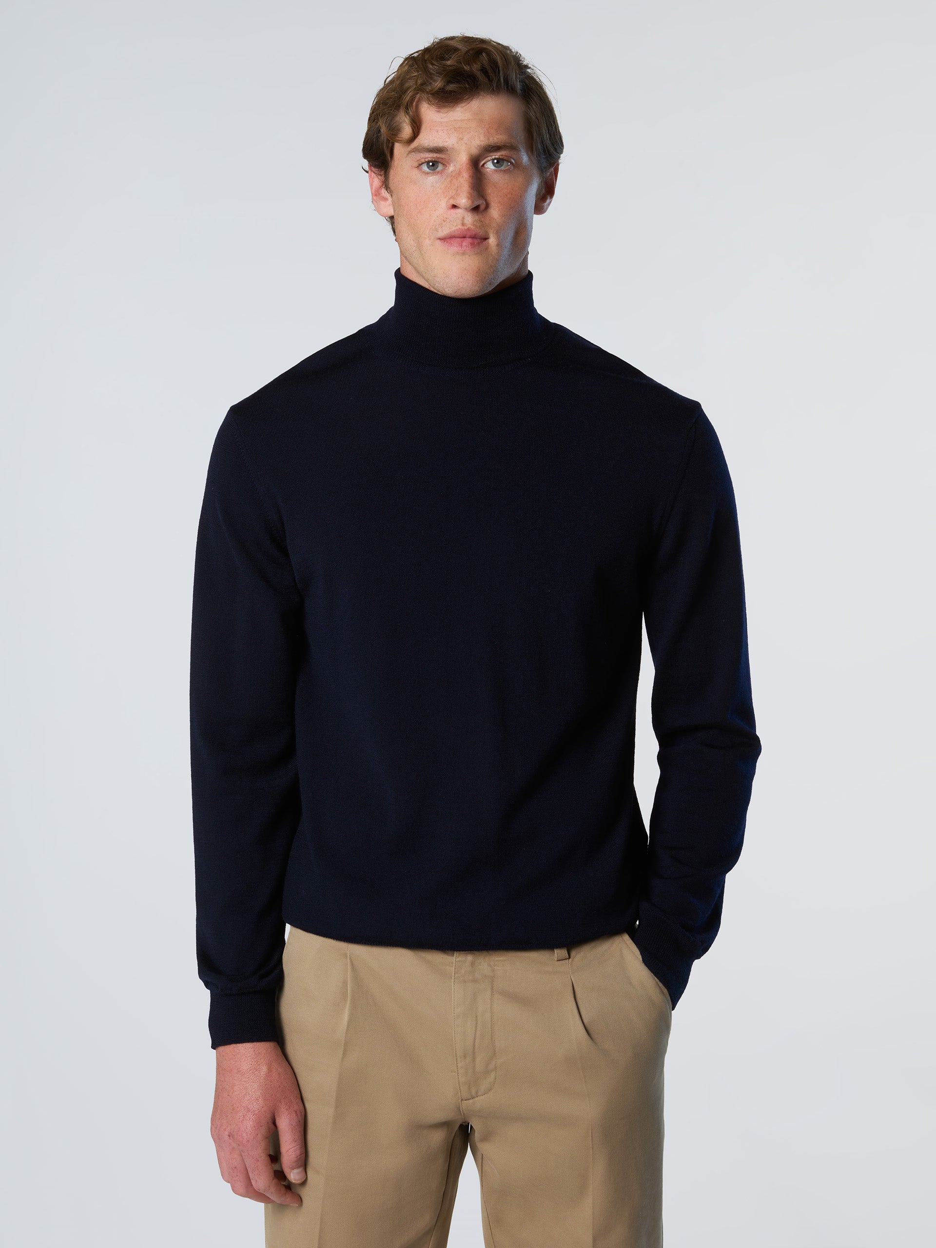 1 | Navy blue | turtle-neck-12gg-knitwear-699157